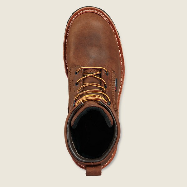 Red Wing Iş Botu Erkek - Loggermax - 9-Inch Waterproof Soft Toe - Kahverengi - 91TQHYWMG